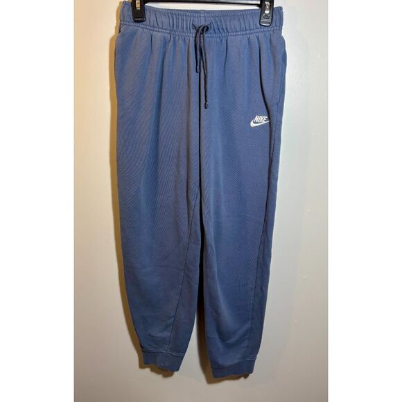 Nike Club Fleece Joggers Men’s Small Blue Sweatpants Embroidered Swoosh - Picture 1 of 5